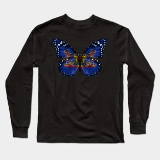 Pennsylvania Flag Butterfly - Gift for Pennsylvanian From Pennsylvania PA Long Sleeve T-Shirt